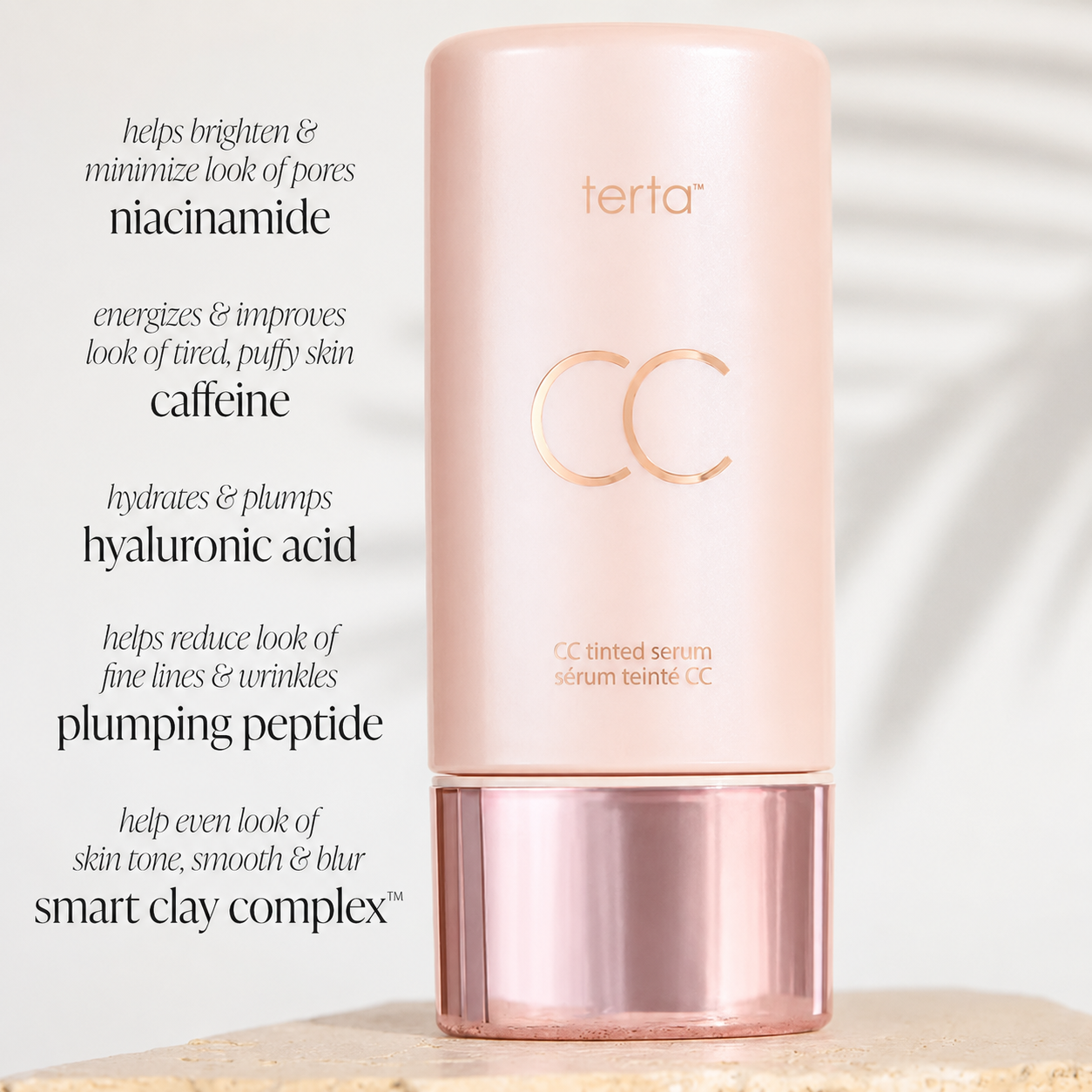 summer skin essentials - CC color-correcting tinted serum + creaseless SPF 30 mineral setting powder
