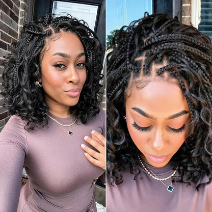 13×6 HD Lace Braided Water Wave Wig | Glueless Pre-Cut Boho Style