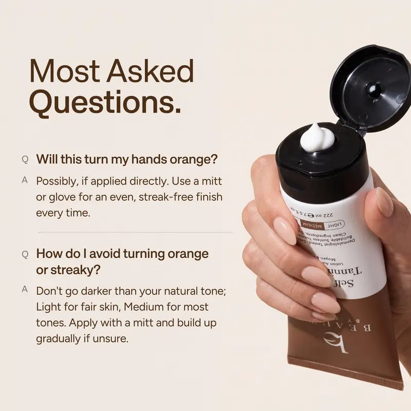 Self Tanner application questions