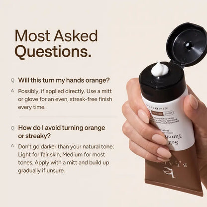 Self Tanner application questions