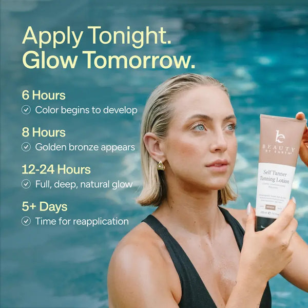 Gradual self tan development timeline