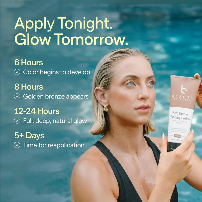 Gradual self tan development timeline