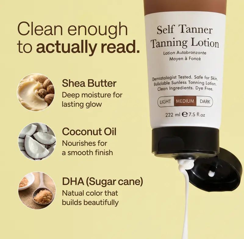 Self Tanner skin-loving ingredients