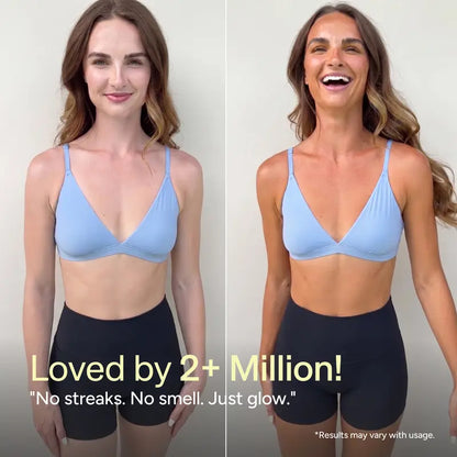 Self Tanner before and after