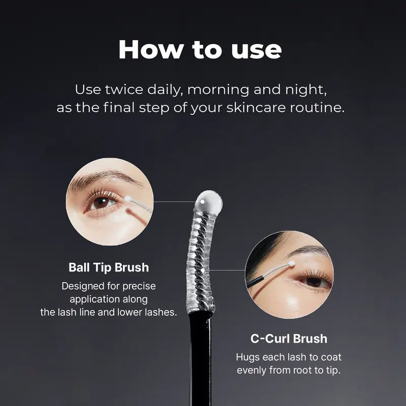 EPAIS ball tip and C-curl brush, for morning and evening use