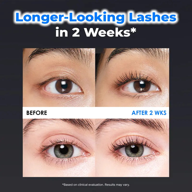Supplier-provided lash appearance comparison image