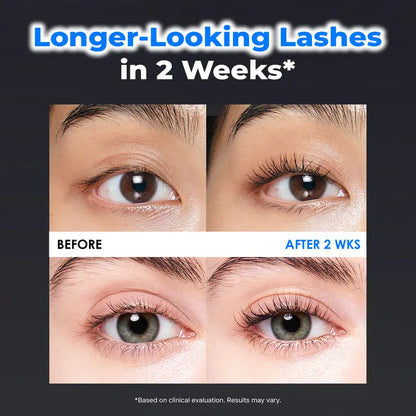 Supplier-provided lash appearance comparison image