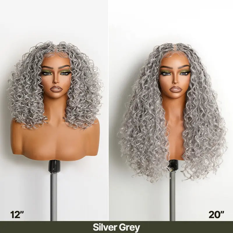 13×6 HD Lace Braided Water Wave Wig | Glueless Pre-Cut Boho Style