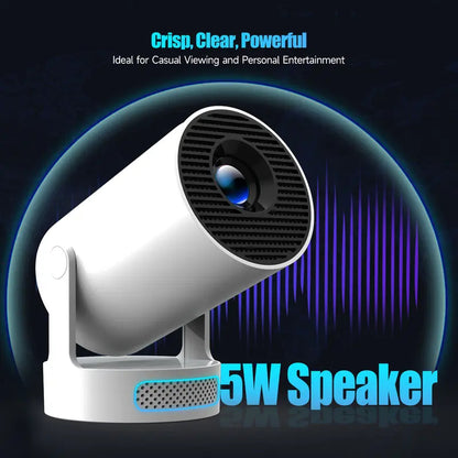 HY300 Pro+ Portable Mini Projector – 130" Home Cinema Projector with WiFi & Bluetooth
