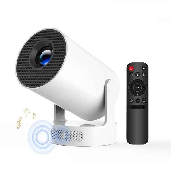 HY300 Pro+ Portable Mini Projector – 130" Home Cinema Projector with WiFi & Bluetooth