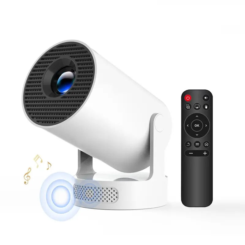 HY300 Pro+ Portable Mini Projector – 130" Home Cinema Projector with WiFi & Bluetooth