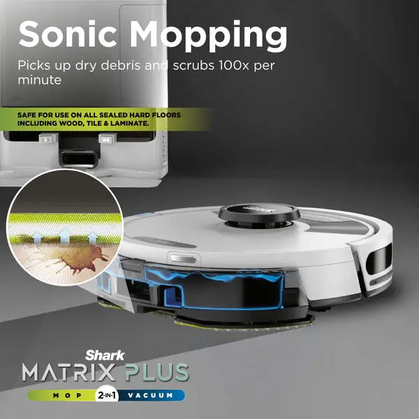 Matrix Plus 2-in-1 Vacuum & Mopping Robot with Self-Empty - RV2630WSWH