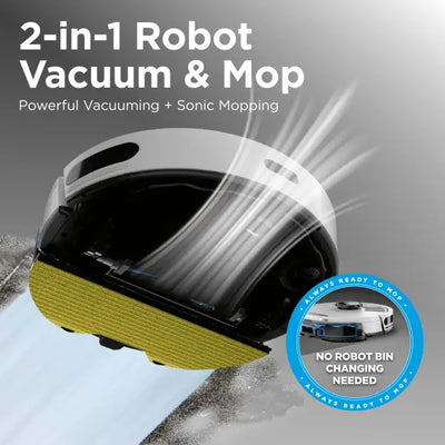 Matrix Plus 2-in-1 Vacuum & Mopping Robot with Self-Empty - RV2630WSWH