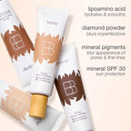 BB Blur hydrating and smoothing ingredients