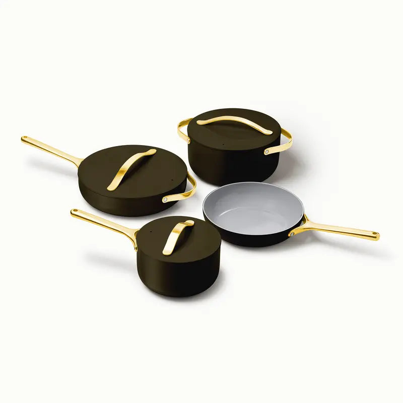 Ceramic cookware set in Black