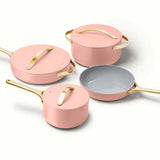 Ceramic cookware set in Rose Quartz