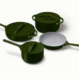 Ceramic cookware set in Moss