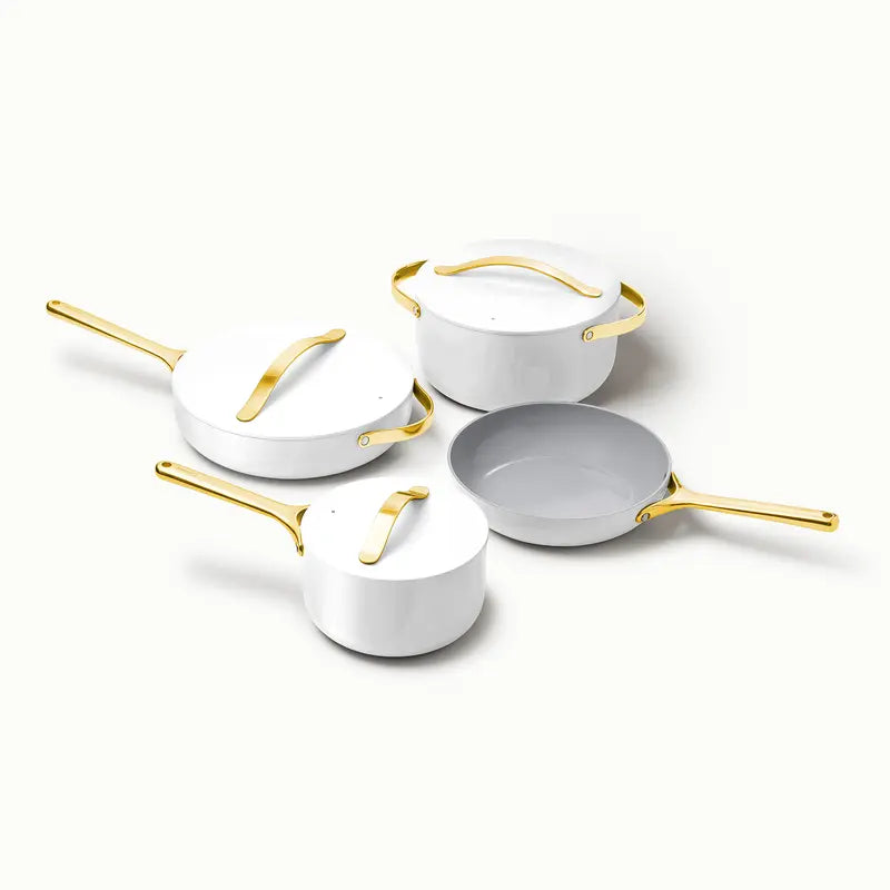 Ceramic cookware set in White