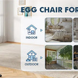 Double hanging egg chair