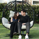 Double hanging egg chair