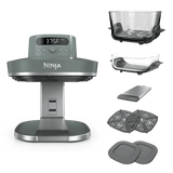 Air fryer base, glass containers, crisper plate and storage lid