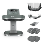 Air fryer base, glass containers, crisper plate and storage lid
