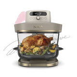 Glass air fryer in Stone and Gold