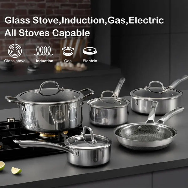 Cookware on compatible stovetops