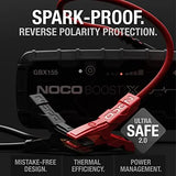 Battery clamps with reverse polarity protection