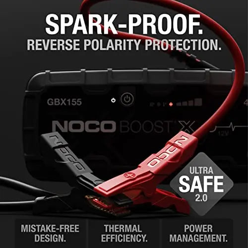 Battery clamps with reverse polarity protection