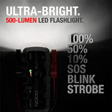 Built-in 500-lumen LED flashlight