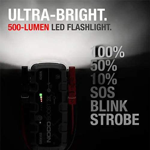 Built-in 500-lumen LED flashlight