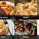 Ninja PossibleCooker Pro cooking possibilities: slow cook, saute, sear, proof, bake, braise, sous vide and steam
