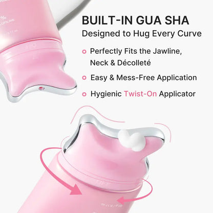 Built-in gua sha applicator
