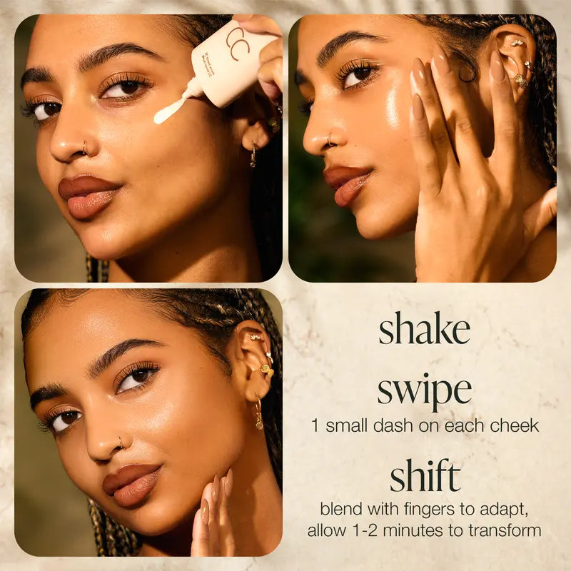 Even-looking color with a fresh glow.