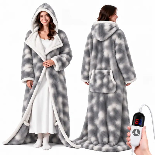 Grey Tie-Dye With Hood